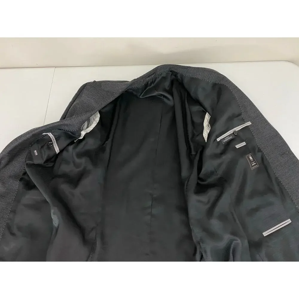 HUGO BOSS Pasini2 Lanificio Tesse textured 2-button wool blazer sport coat 42L